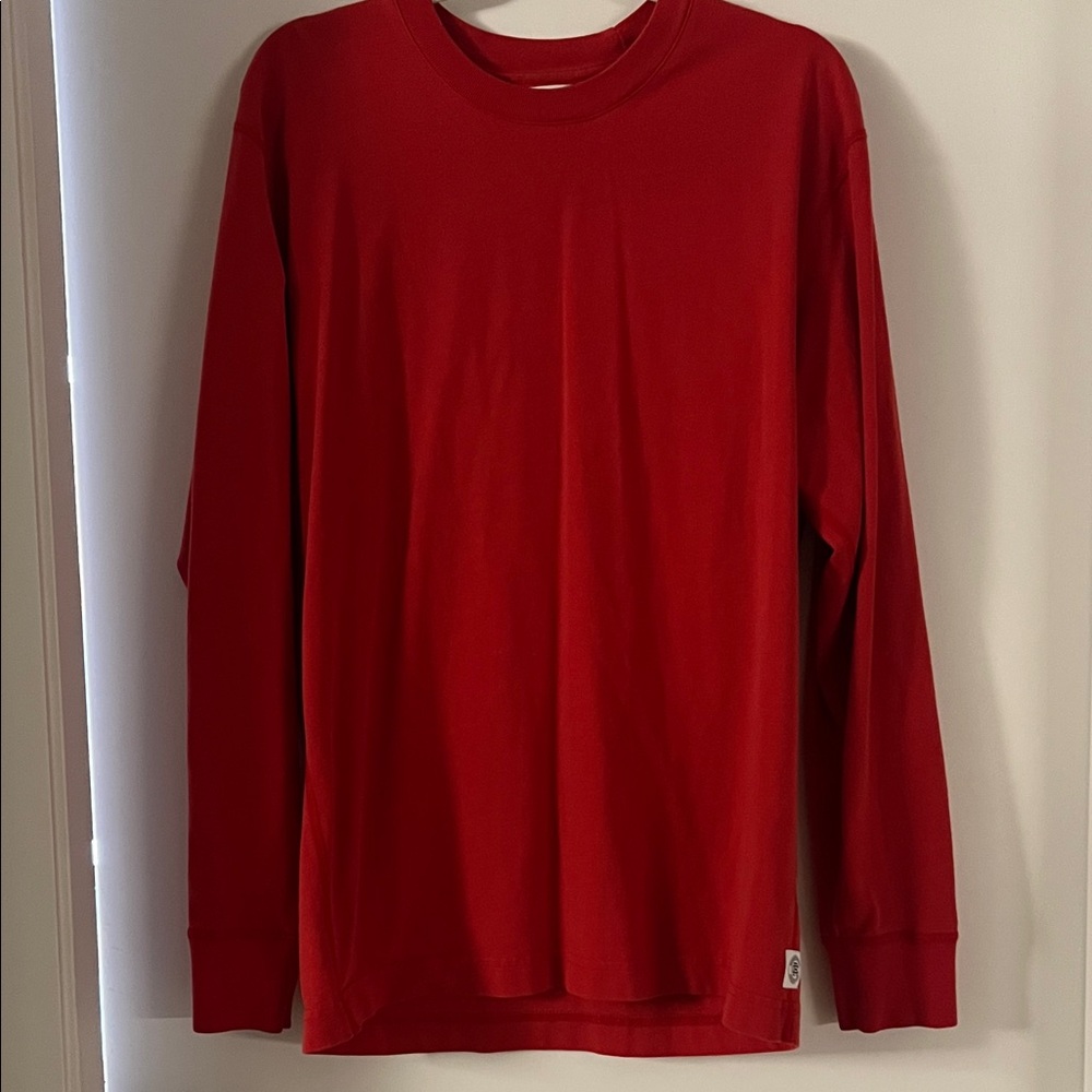Reigning Champ Classic Red Long Sleeve Shirt Men’s 🇨🇦